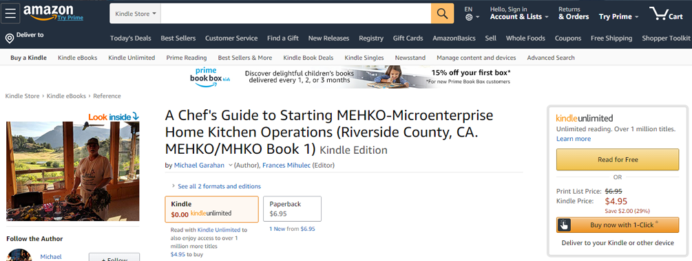 buy book a chefs guide to starting a mehko on amazon